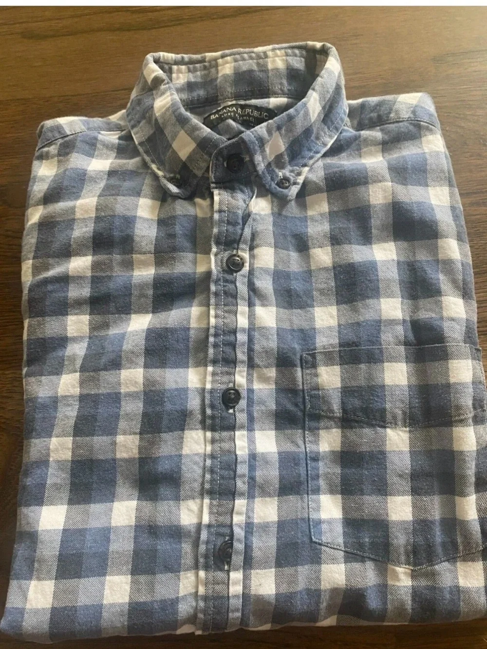 Banana Republic Men's Size Small Check Button-Down Shirt-013